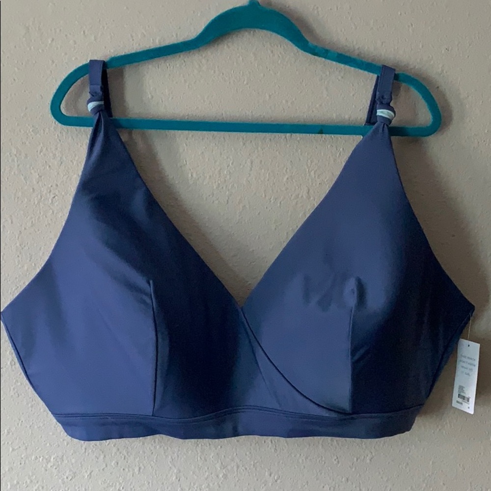 Swim by Cacique blue Bikini Top
